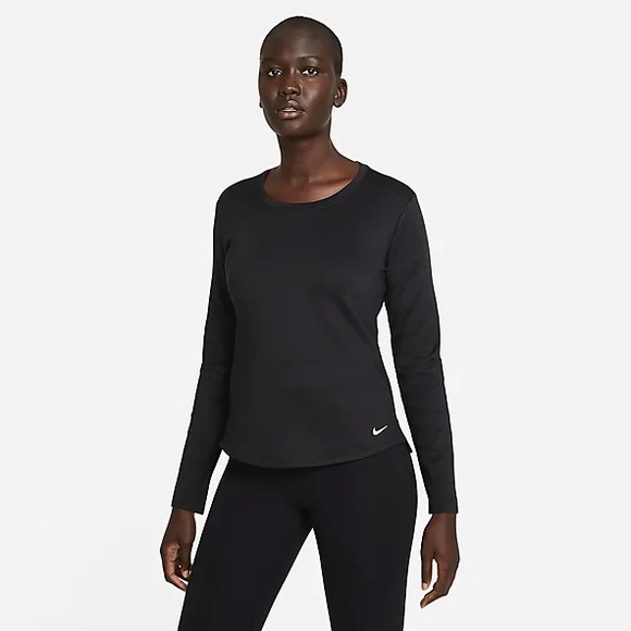 Nike Dri-FIT Loose Fit Scoop Neck Long Sleeve Top - Picture 1 of 6